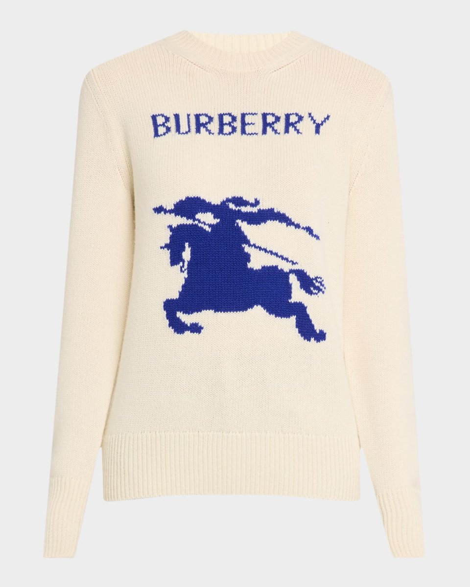 EKD Logo Wool-Cashmere Crewneck Sweater